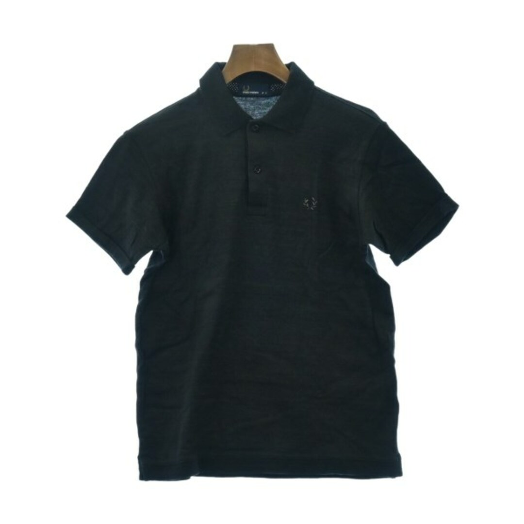 FRED PERRY - FRED PERRY フレッドペリー ポロシャツ S 黒系 【古着