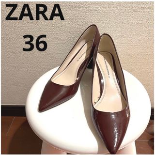 Zara ザラ ベージュ ストラップ付き ヒール オープントゥ