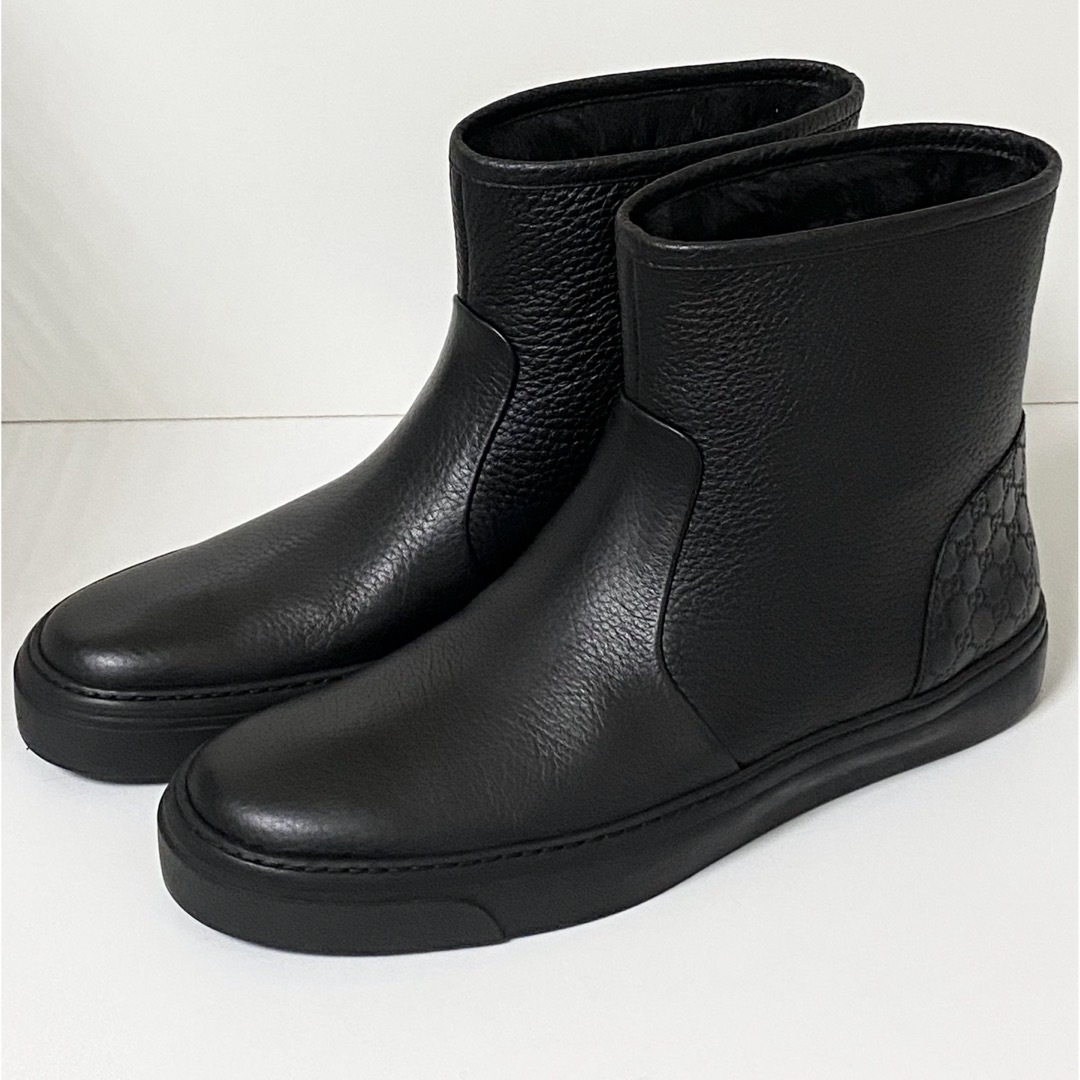 Gucci - GUCCI グッチ ムートン ブーツ ブラック GG 36.5 新品未使用の