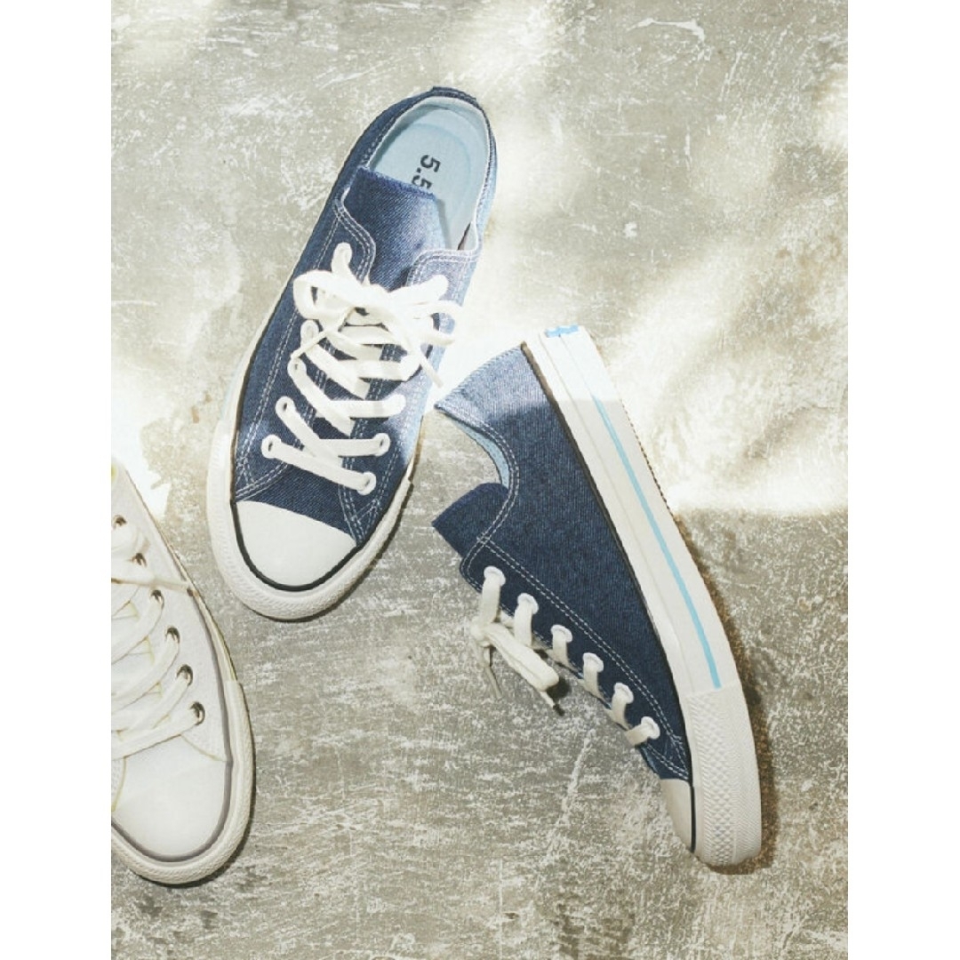 earth music & ecology(アースミュージックアンドエコロジー)のアースCONVERSE×earth ALLSTAR 100 OXインディゴ レディースの靴/シューズ(スニーカー)の商品写真