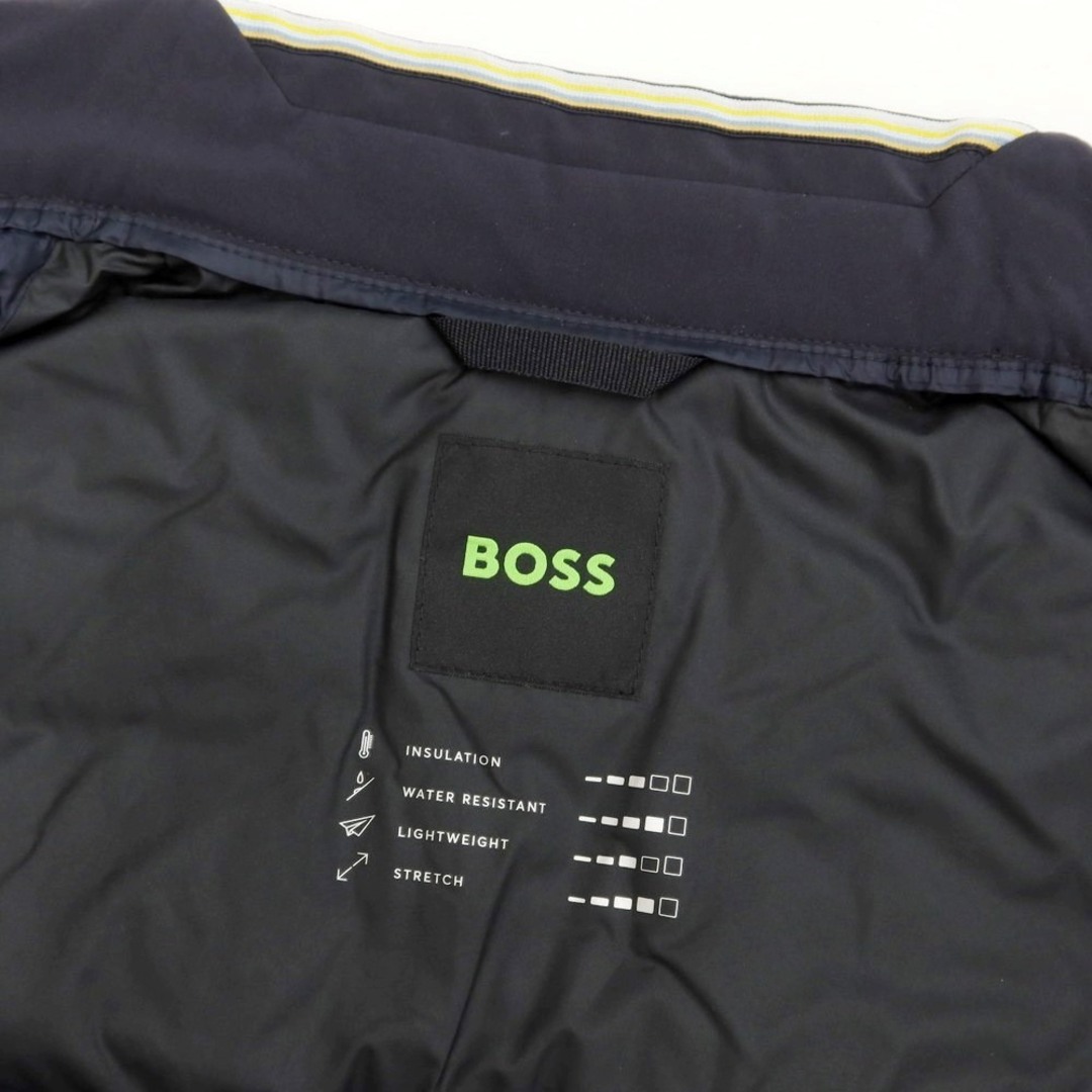 HUGO BOSS(ヒューゴボス)の【中古】ヒューゴボス HUGO BOSS ストレッチポリエステル 中綿ブルゾン ネイビー【サイズXXL】【メンズ】 メンズのジャケット/アウター(その他)の商品写真