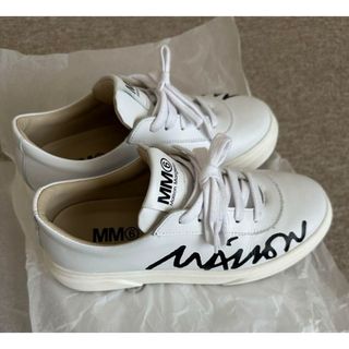 MM6 Maison Margiela Kids ローカット レザースニーカー