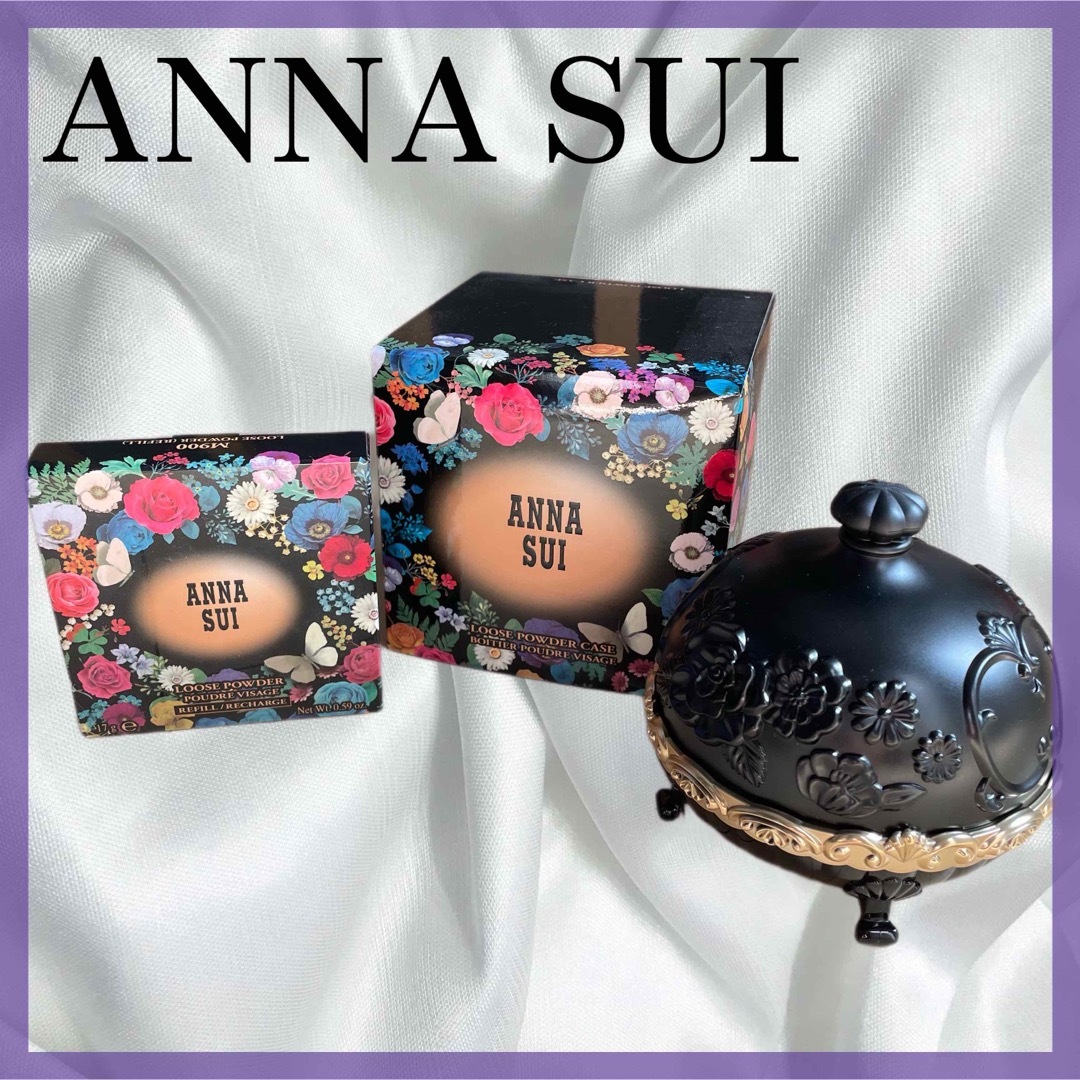 新品✨希少✨ANNA SUI アナスイ ルース パウダー ケース パフ付き