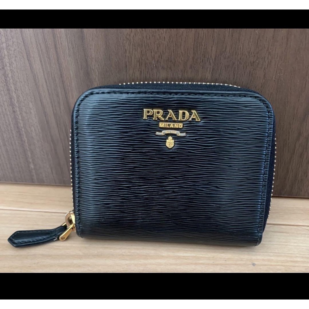 数回使用】PRADA プラダ レザー コインケース ジップ-