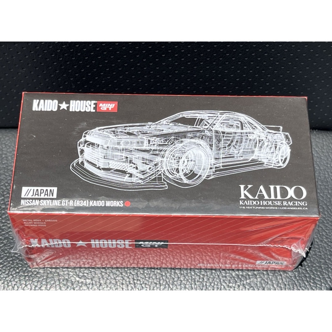 日産(ニッサン)のMINI GT KAIDO スカイライン R34 GT-R 静岡ホビーショー限定 エンタメ/ホビーのおもちゃ/ぬいぐるみ(ミニカー)の商品写真
