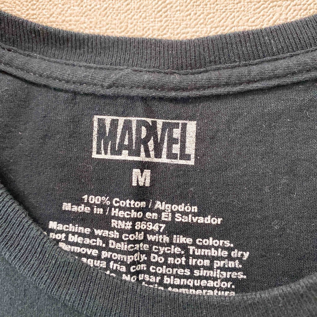 MARVEL(マーベル)のUS古着　半袖Tシャツ　デッドプール　ビッグプリント　男女兼用　黒色　Mサイズ メンズのトップス(Tシャツ/カットソー(半袖/袖なし))の商品写真