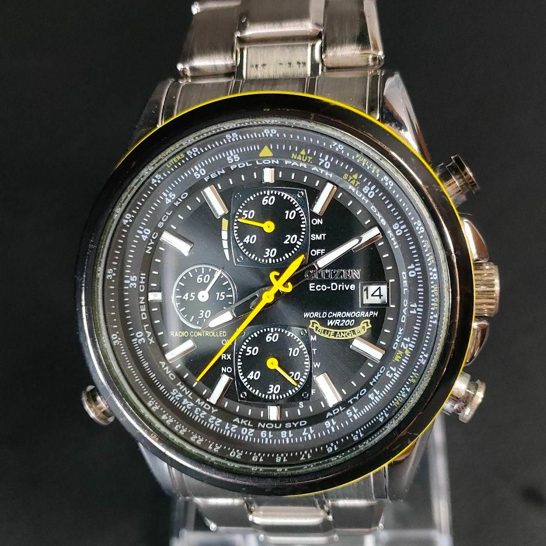 美品【稼働品】CITIZEN　シチズンプロマスター　ブラック　イエロー　ソーラー約43㎝腕周り