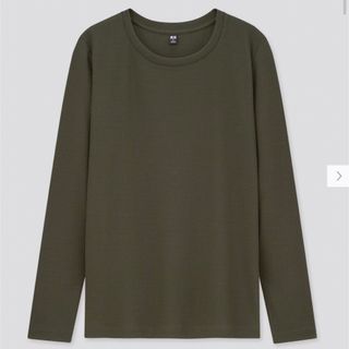 ユニクロ(UNIQLO)のUNIQLO リブクルーネックT 長袖(Tシャツ(長袖/七分))