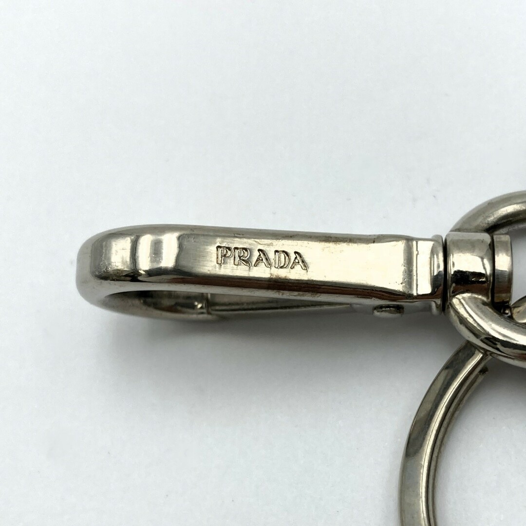 美品 PRADA プラダ チャーム ドクロ アクセサリー キーチャーム キーホルダー 小物 アイボリー ピンク レディース メンズ ファッション 5