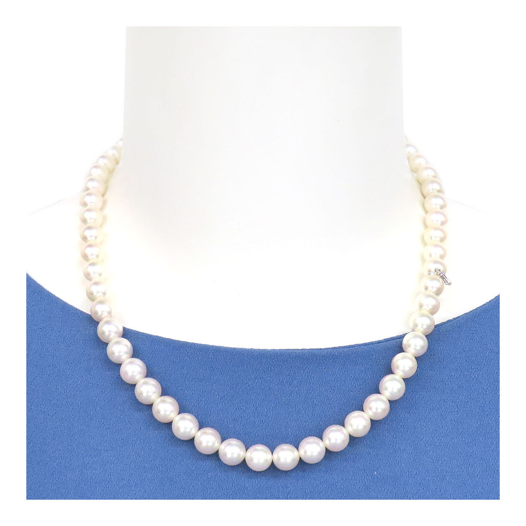 ミキモト アコヤ パール ネックレス SIL (シルバー) レディース MIKIMOTO [美品]  【ジュエリー】