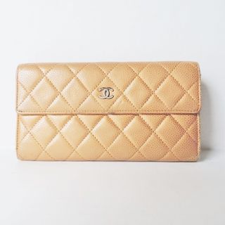 CHANEL - シャネル 長財布 マトラッセ ブラウンの通販 by ブランディア
