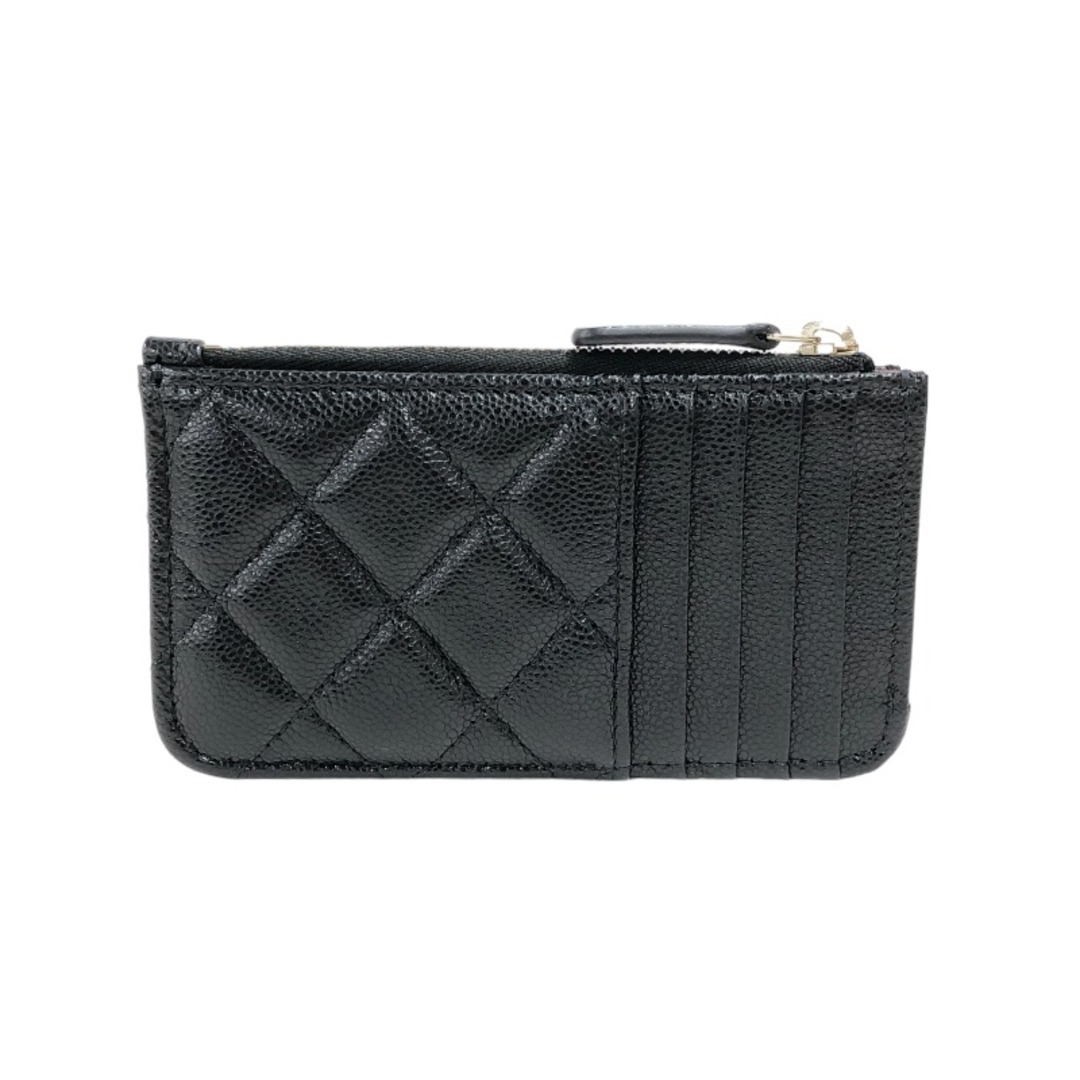 シャネル CHANEL クラシックカードホルダー AP2570  ブラック ゴールド金具 キャビアスキン レディース カードケース