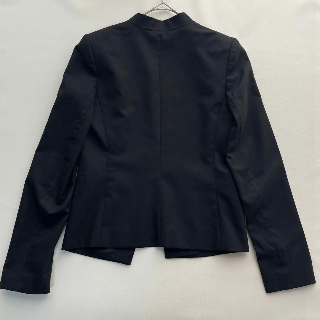 theory(セオリー)のセオリー　フォーマル　ノーカラー　ボタンレス　ジャケット　スカート　ブラック レディースのフォーマル/ドレス(スーツ)の商品写真