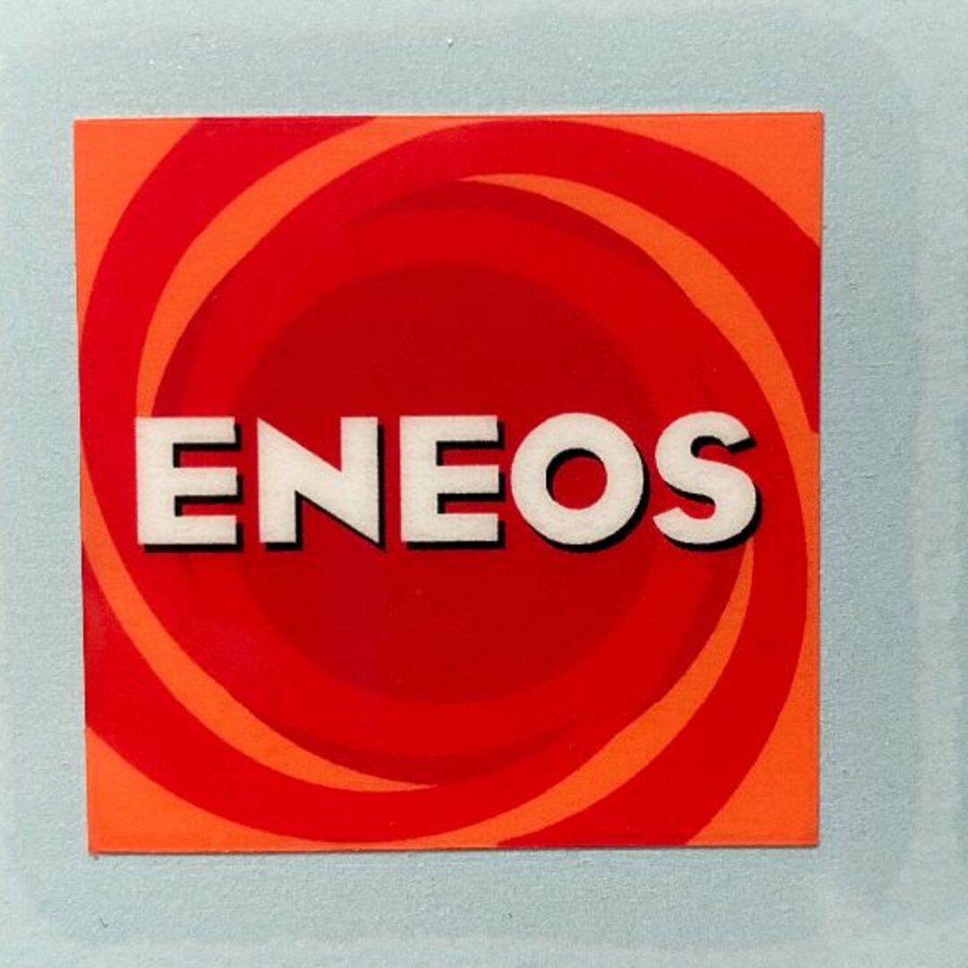 エネオスステッカー小【黒文字】　ENEOS　２枚 自動車/バイクのバイク(ステッカー)の商品写真