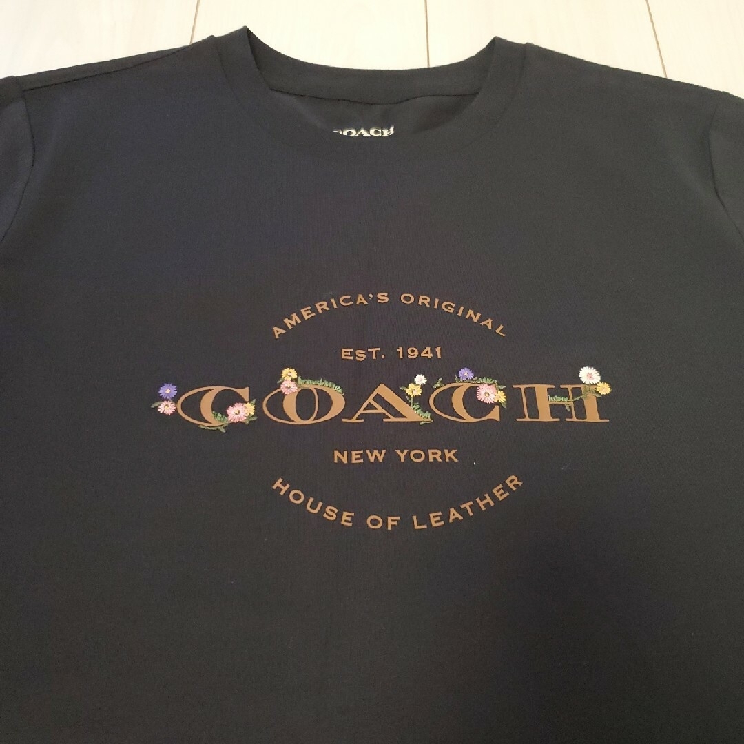 COACH コーチ シンプル ロゴTシャツ 黒 極美品