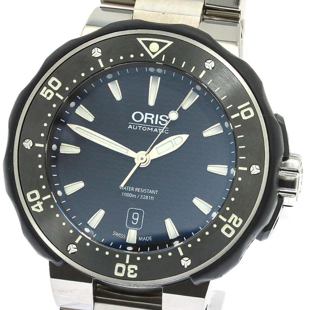 オリス ORIS 7682 プロダイバー デイト 1000 デイト 自動巻き メンズ 良品 保証書付き_756192