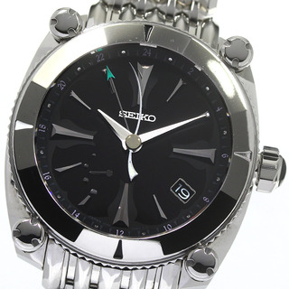 セイコー(SEIKO)のセイコー SEIKO SBLA051/5R66-0AN0 ガランテ GMT パワーリザーブ スプリングドライブ メンズ 良品 _774497(腕時計(アナログ))