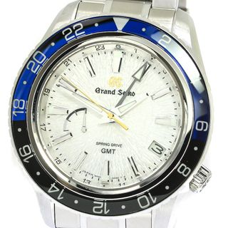 セイコー(SEIKO)のセイコー SEIKO SBGE287/9R66-0BM0 グランドセイコー ヘリテージコレクション GMT 白鷺 スプリングドライブ メンズ 良品 _778581(腕時計(アナログ))