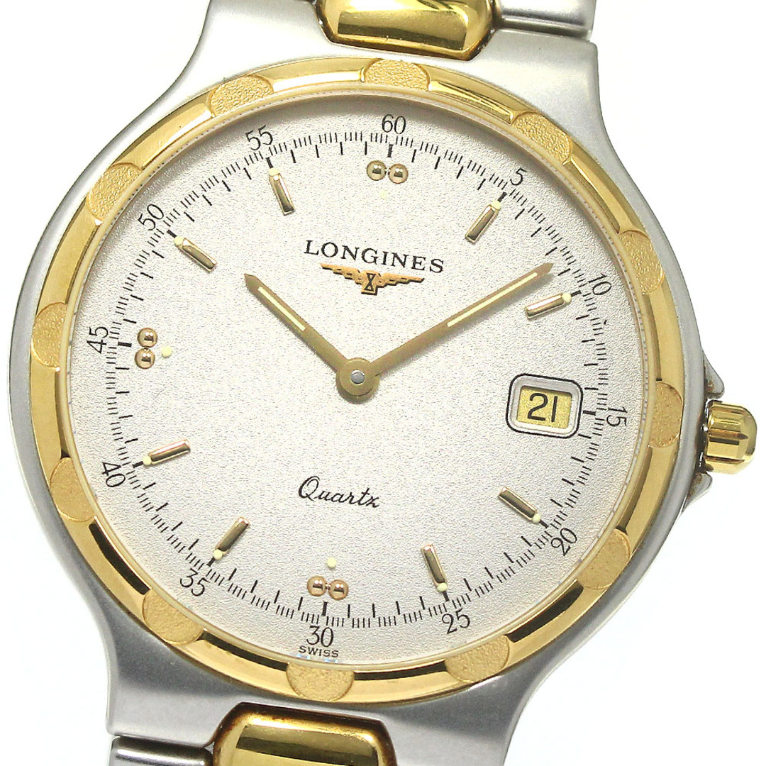 18mmOH歴ロンジン LONGINES L1.614.3 コンクエスト デイト クォーツ メンズ 美品 _776914