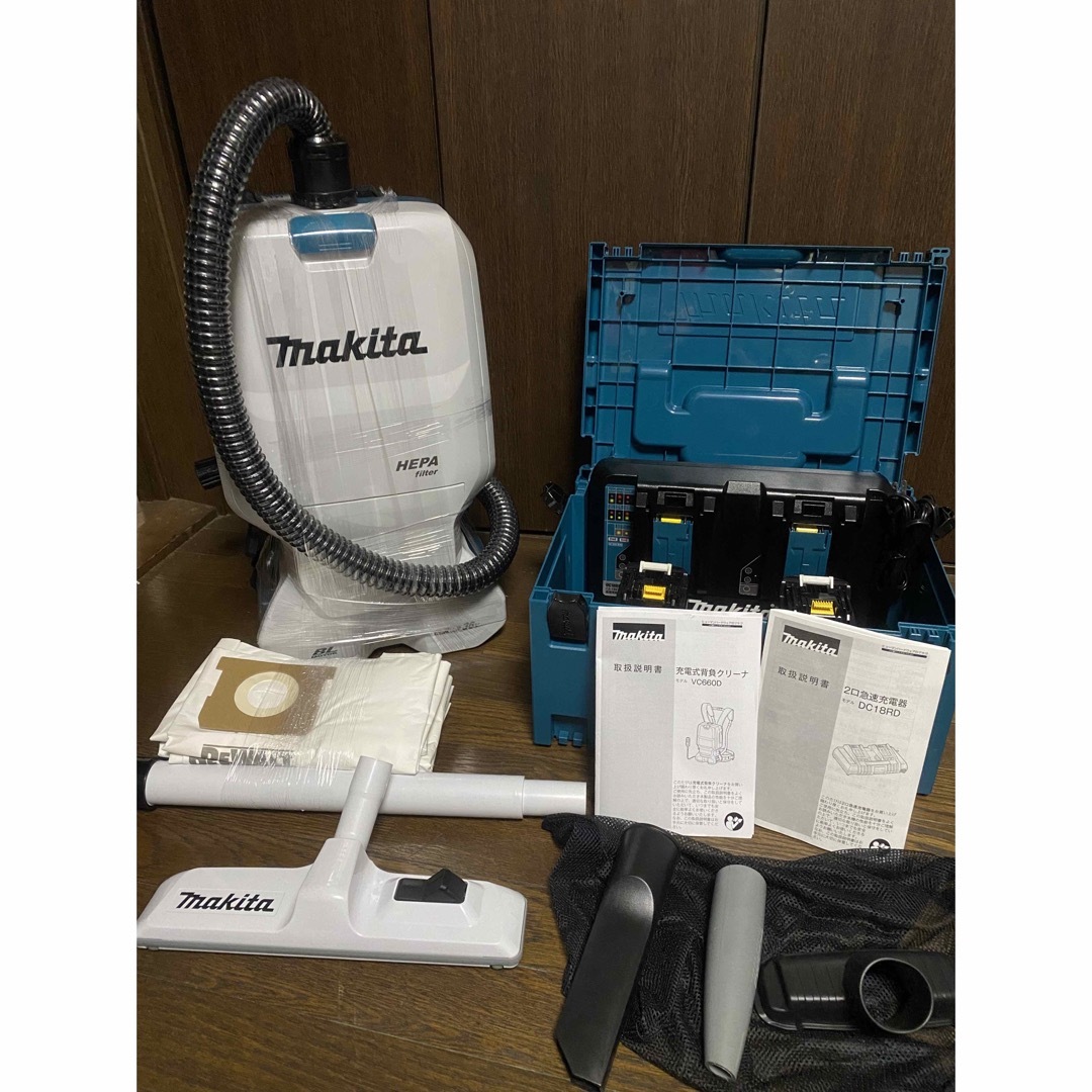 makita 36V(18V+18V) 充電式背負クリーナー VC660DZ