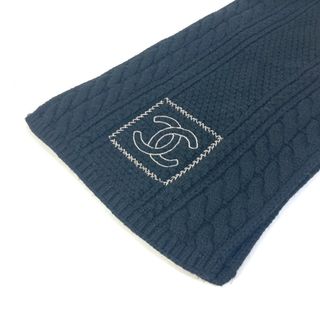 CHANEL - シャネル CHANEL CC ココマーク チェーン 編み込み マフラー