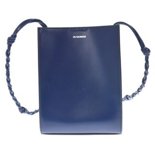 JIL SANDER ジル・サンダー バッグ 近年モデル ロゴエンボス スクエア スリング ショルダー バッグ SLING SHOULDER BAG J07WD0024 P4848 ブラック 黒 【メンズ】【美品】