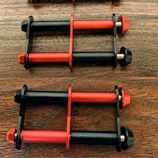 黒×赤 ニックス風ベルトループ 腰道具 カスタム 2連チェーン 2組セット(工具/メンテナンス)