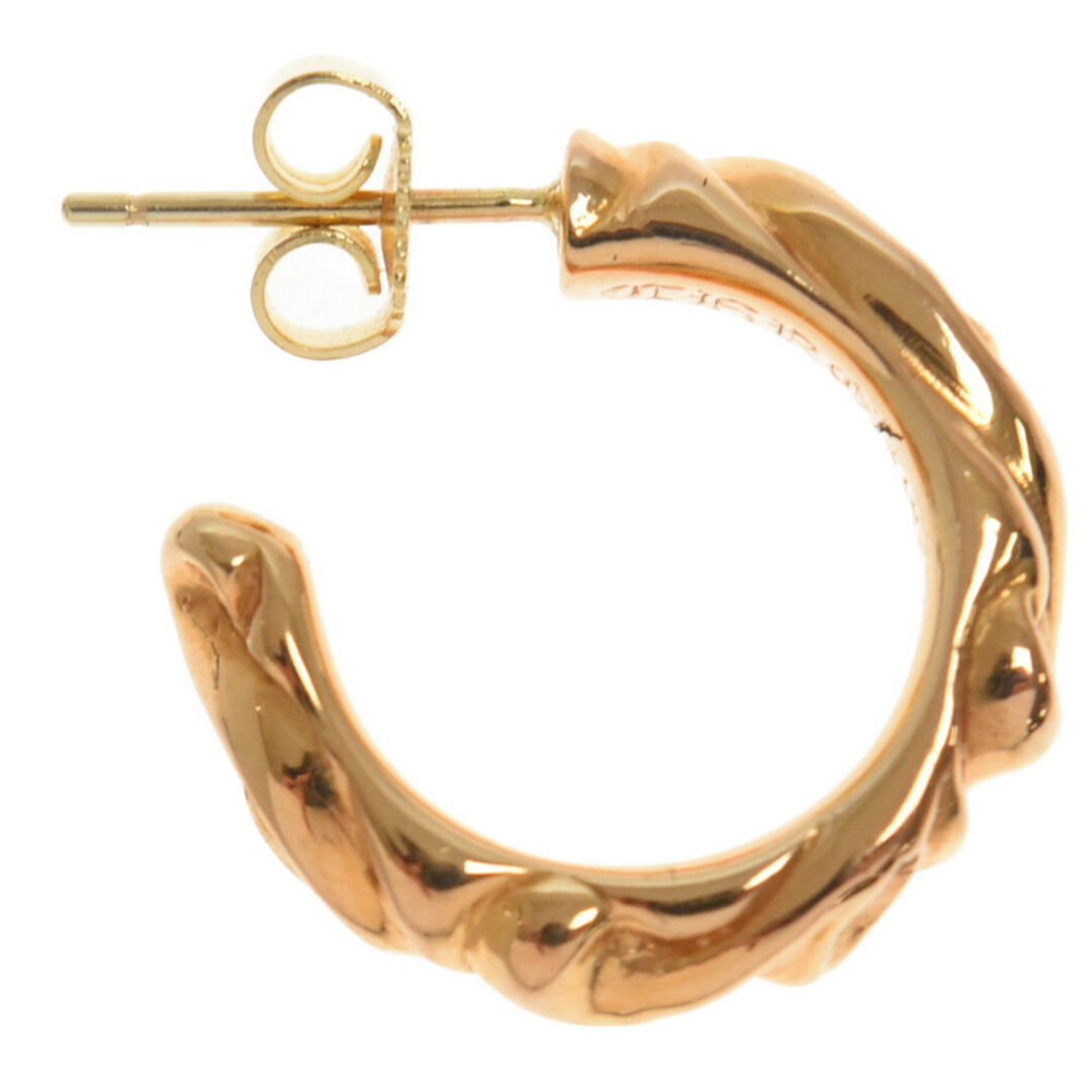 CHROME HEARTS クロムハーツ 22K HOOP SCROOL 1/22Kスクロールフープ ゴールド 国内ギャランティ付き CHROME HEARTS クロムハーツ 22K HOOP SCROOL 1/22Kスクロールフープ ゴールド 国内ギャランティ付き