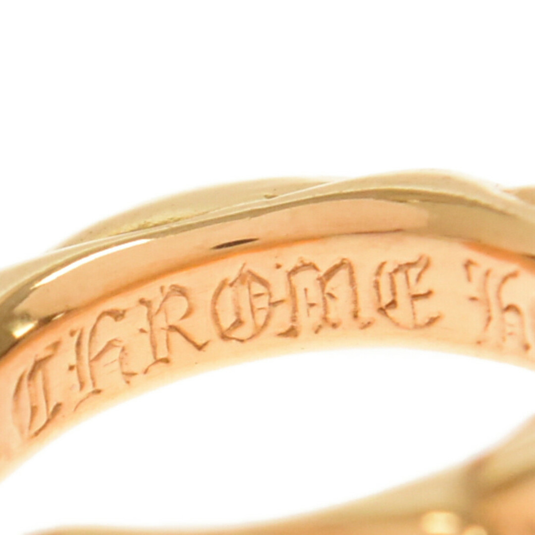 CHROME HEARTS クロムハーツ 22K HOOP SCROOL 1/22Kスクロールフープ ゴールド 国内ギャランティ付き CHROME HEARTS クロムハーツ 22K HOOP SCROOL 1/22Kスクロールフープ ゴールド 国内ギャランティ付き