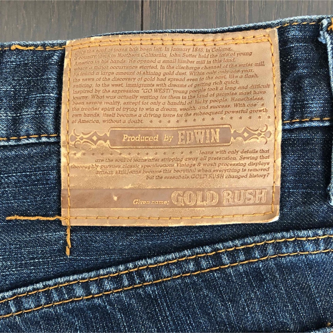EDWIN(エドウィン)のEDWIN GOLD RUSH 32インチ デニムパンツ メンズのパンツ(デニム/ジーンズ)の商品写真
