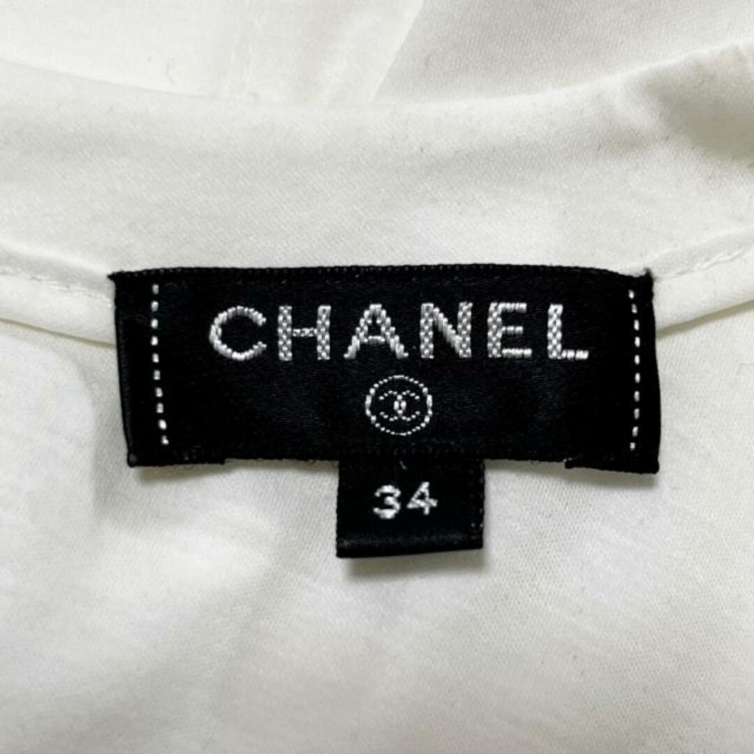 CHANEL(シャネル)のシャネル 半袖カットソー サイズ34 S - 白 レディースのトップス(カットソー(半袖/袖なし))の商品写真