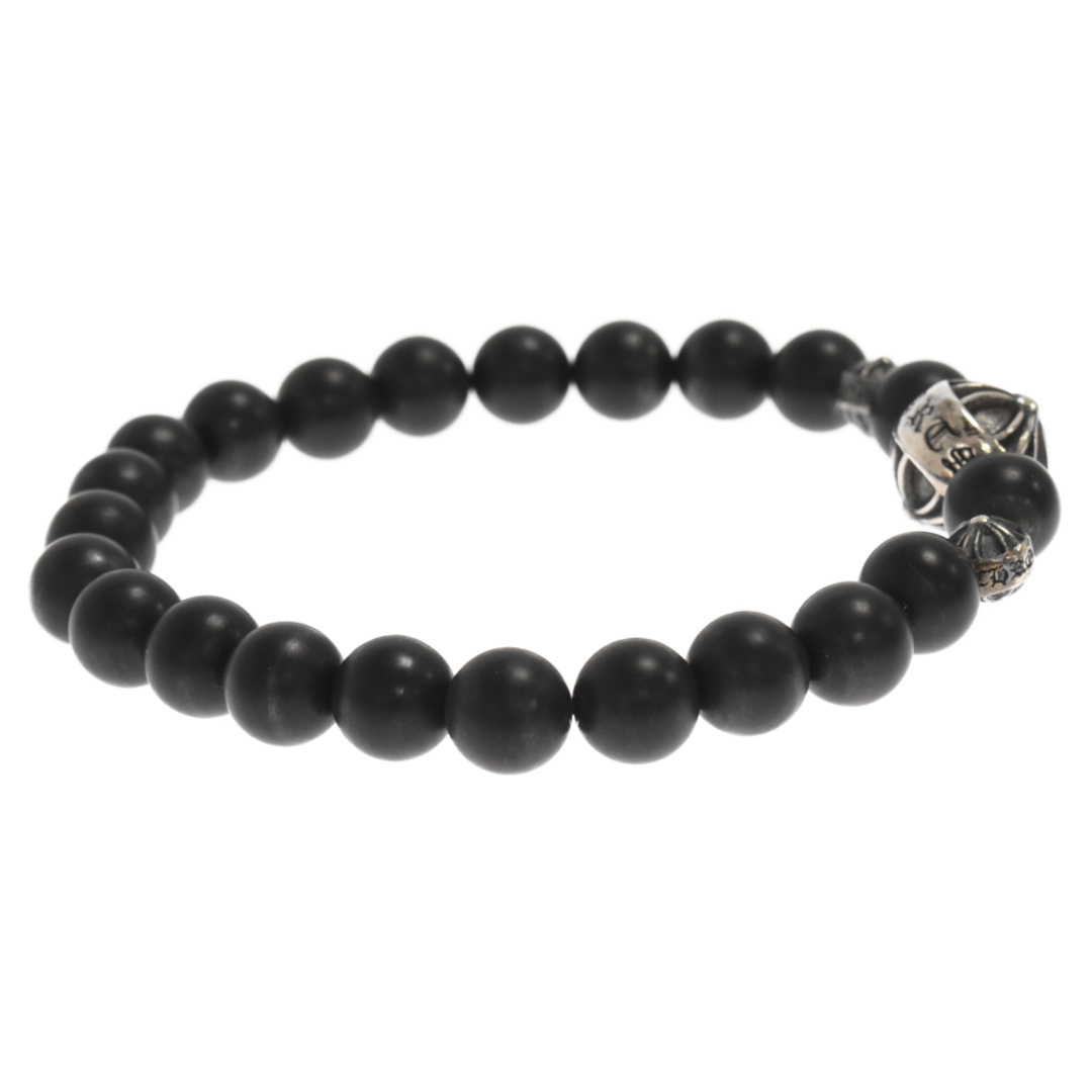 CHROME HEARTS クロムハーツ 8mm BEAD ビーズブレスレット シルバー/ブラック