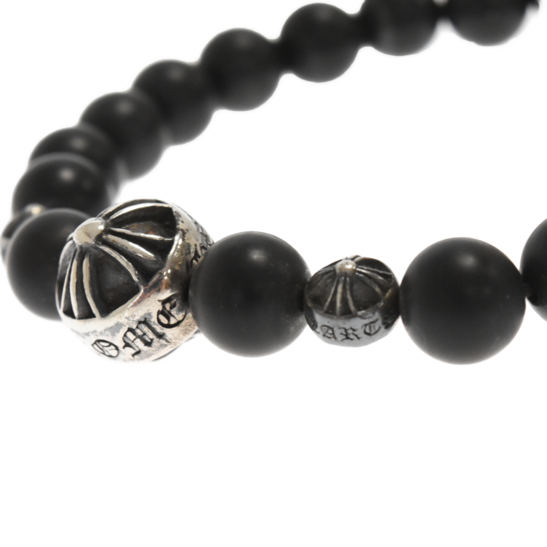 CHROME HEARTS クロムハーツ 8mm BEAD ビーズブレスレット シルバー/ブラック