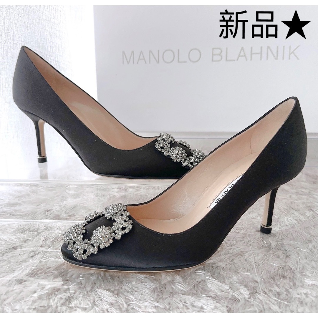 マノロブラニク MANOLO BLAHNIK ハンギシ　ヒールパンプス　靴　新品