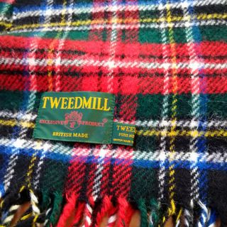 ツイードミル(TWEEDMILL)の値下げツィードミル大判ストール定価１４０００円(マフラー/ショール)