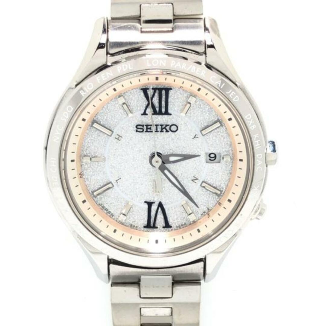 極美品【稼働品】SEIKO セイコー ルキア 1B25 ソーラー シルバー