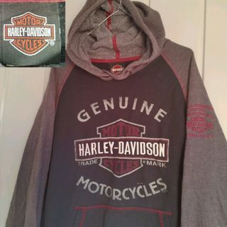 ハーレーダビッドソン(Harley Davidson)のHARLEY DAVIDSON(ハーレーダビッドソン)バイカラー　パーカー(パーカー)