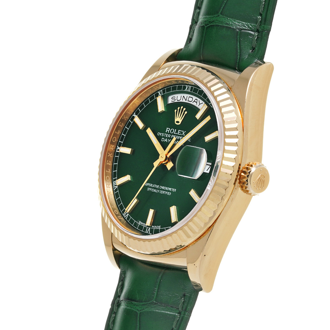 ROLEX(ロレックス)の中古 ロレックス ROLEX 118138 ランダムシリアル グリーン メンズ 腕時計 メンズの時計(腕時計(アナログ))の商品写真