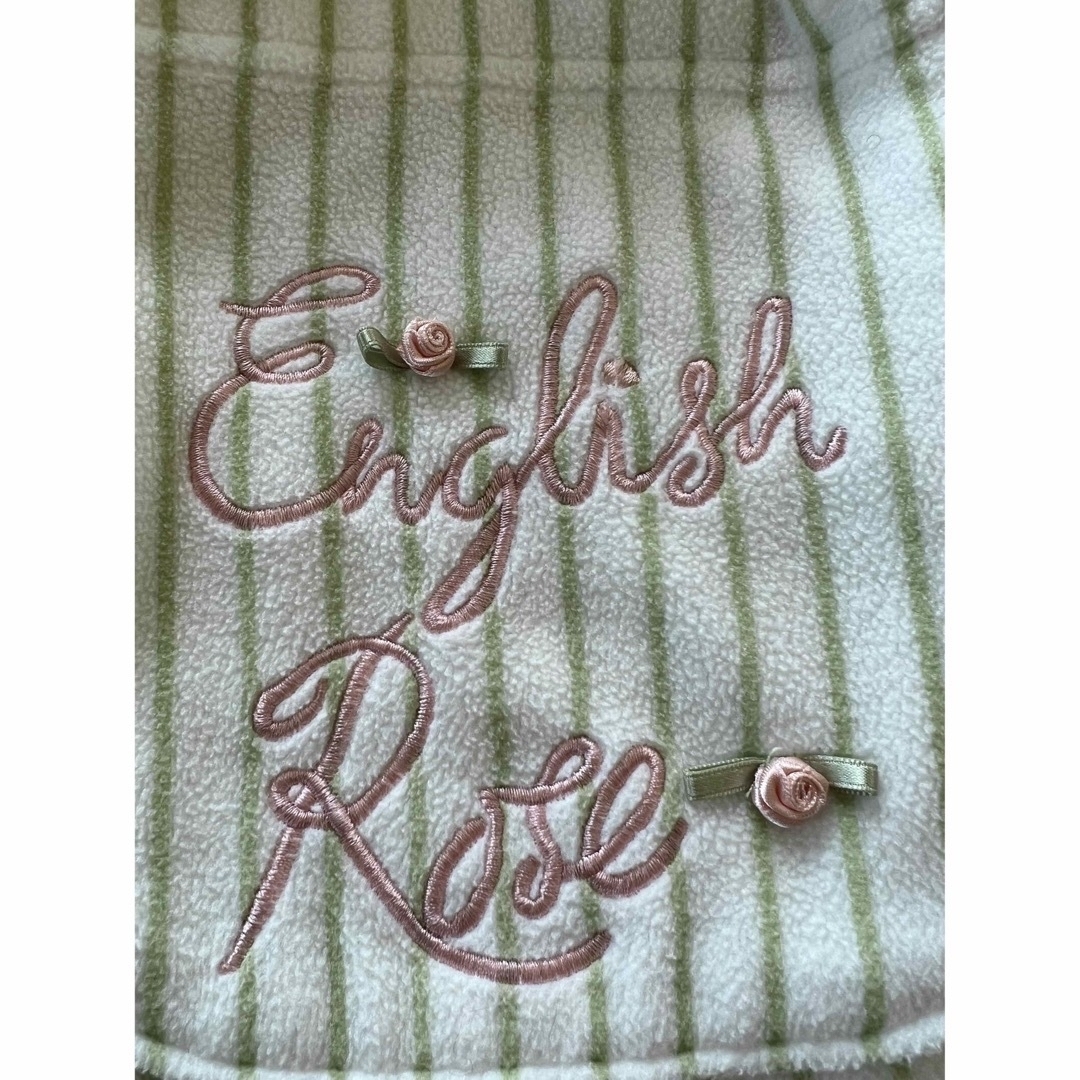ナルエー ムーンジャム ガウン 部屋着 ルームウェア 花 刺繍 ストライプ