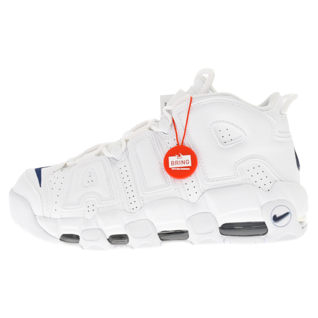 NIKE ナイキ AIR MORE UPTEMPO '96 WHITE/MIDNIGHT NAVY-WHITE DH8011-100 エア モアアップテンポ モアテン ハイカットスニーカーシューズ US9.5/27.5cm ホワイト