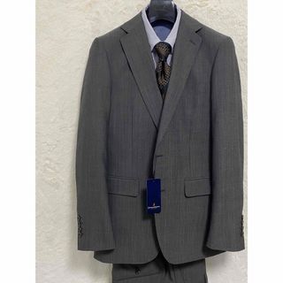 スーツカンパニー(THE SUIT COMPANY)の【新品】秋冬物 メンズ スーツ A5 M h170-w80 グレー ヘリンボン(セットアップ)