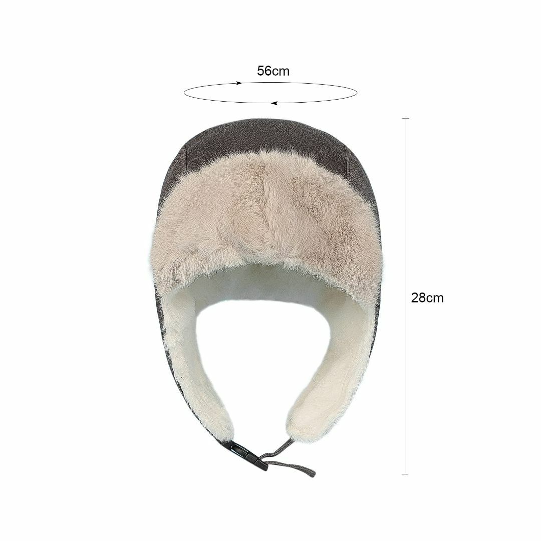 【色: グレー】[XGOPTS] フライトキャップ 防寒帽 レディース メンズ 1