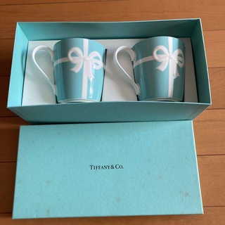 再お値下げ【新品】Tiffany ブルーリボン ペアマグカップ