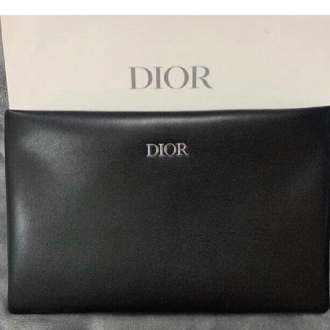 DIOR ノベルティ　レザーポーチ　千鳥巾着