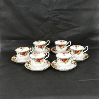 ROYAL ALBERT カップ&ソーサー6客セット マルチカラー ボーンチャイナ お祝い プレゼント インテリア 飾り 置物 食器 コップ【中古】 松前R56号店(その他)