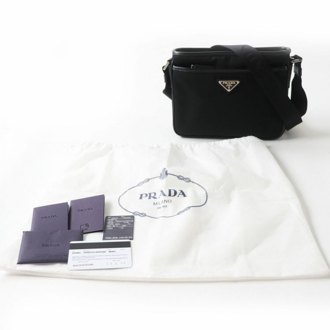 PRADA - 極美品◎正規品 プラダ 2VH093 トライアングルロゴ テスート
