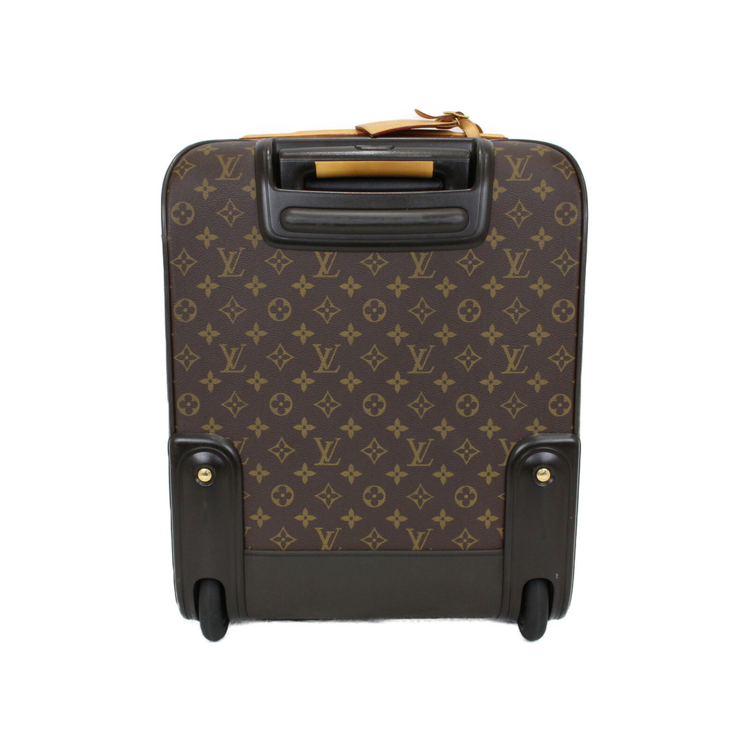 【布袋あり】LOUIS VUITTON　ルイヴィトン　ぺガス45　M23293　キャリーバッグ　キャリーケース　カバー付き　旅行　鍵　カデナ　 モノグラム　ブラウン　レディース　メンズ　ユニセックス　ギフト　プレゼント包装可【中古】松前R56号店