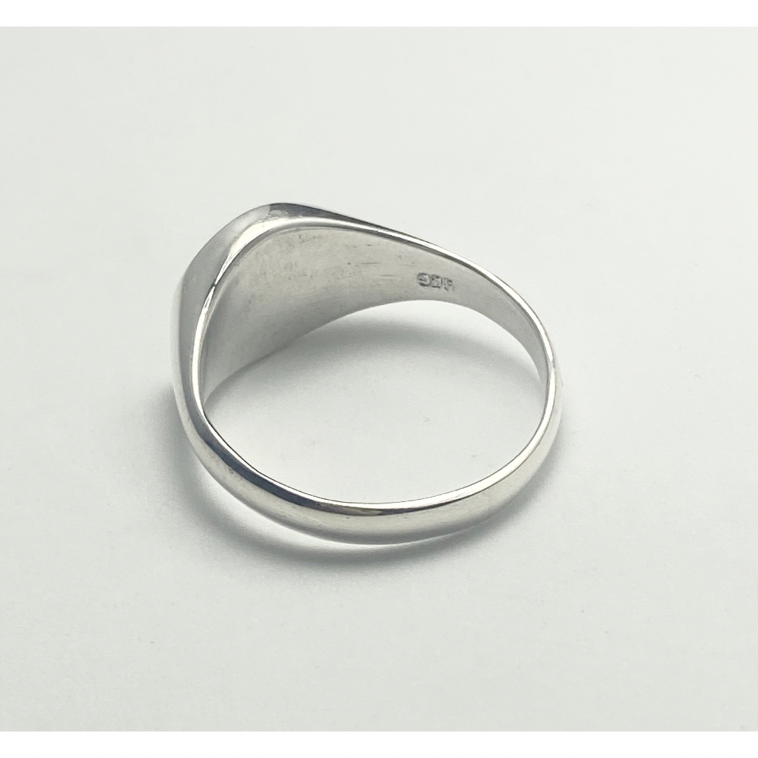 陰陽　オーバル　シグネット　風水　強運　シルバー925 印台　銀指輪19号ヂn3 メンズのアクセサリー(リング(指輪))の商品写真