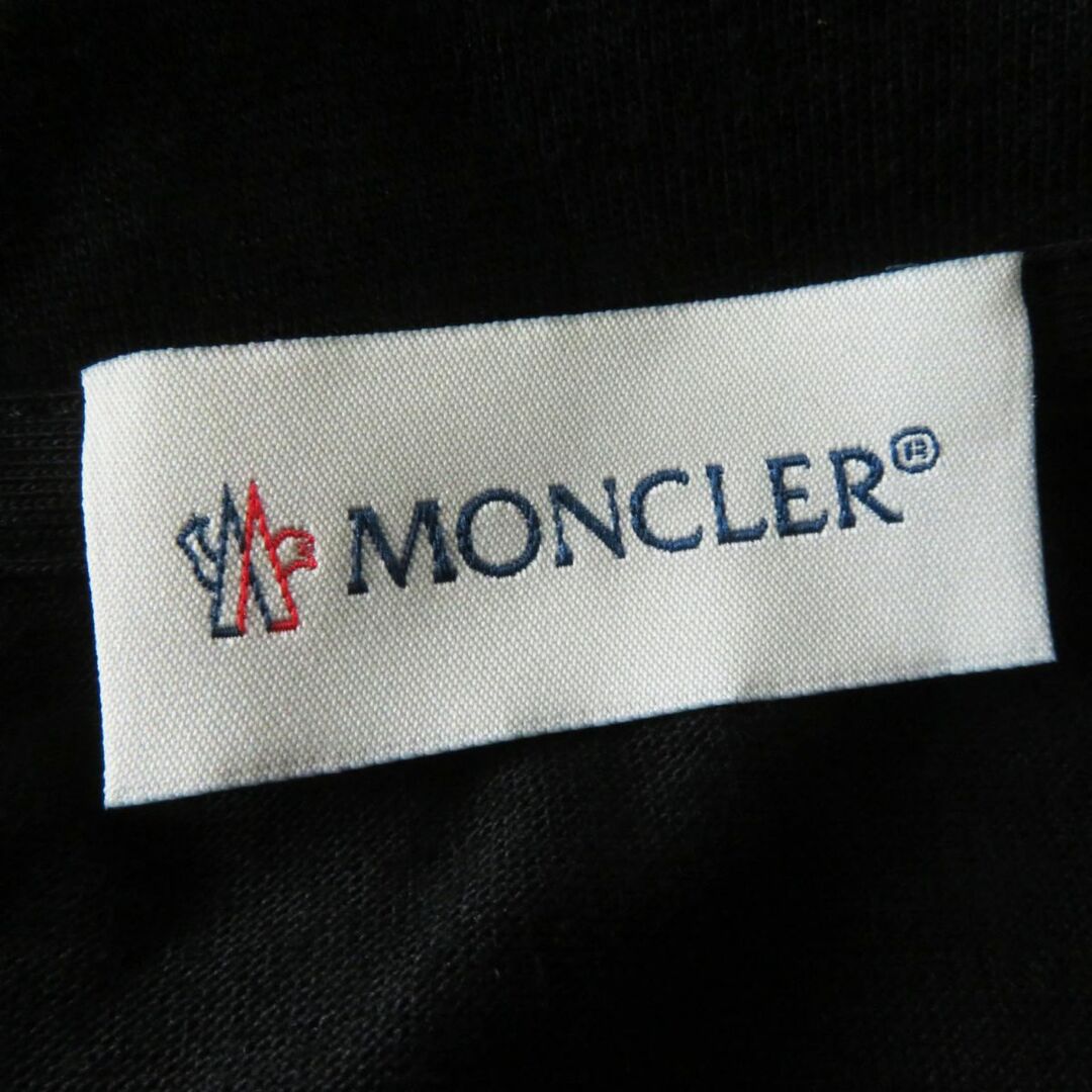 未使用品◎正規品 2020年 MONCLER モンクレール ABITO アビト レディース ワッペン付き Tシャツ ロングワンピース ブラック 黒 S タグ付