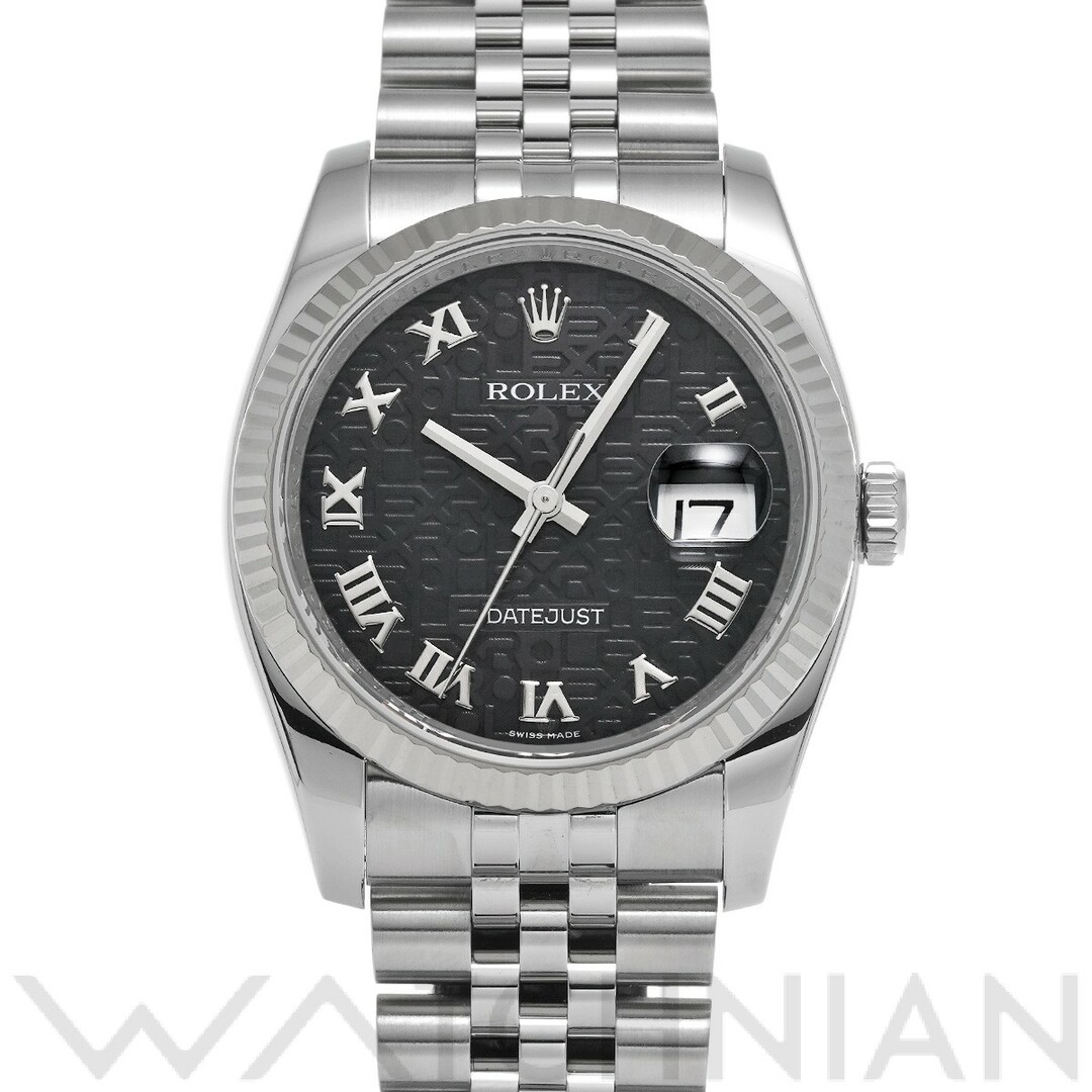 ロレックス ROLEX 116234 Z番(2006年頃製造) ブラックコンピュータ メンズ 腕時計